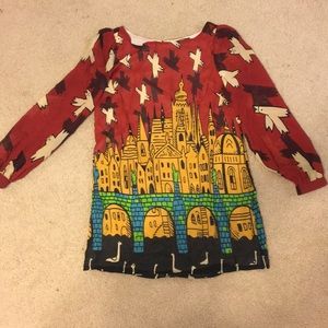 Fun Velvet Heart Print Shift Dress.